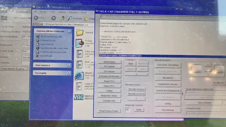 Vag commander 5.5 odczyt immo