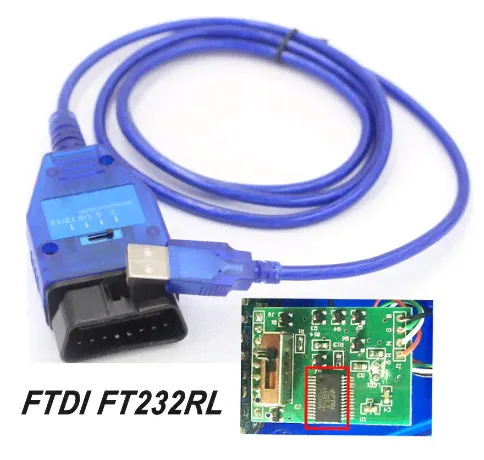 Диагностический сканер VAG 409.1 KKL OBD2 USB FTDI